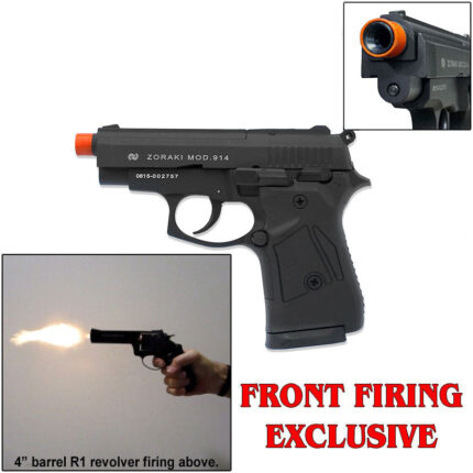 Zoraki 914 Blank Firing Gun Black - Semi Auto Front Fire 9mm Blank Gun