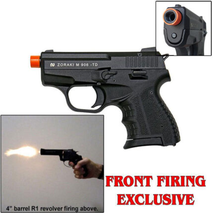 Zoraki 906 Blank Firing Gun Black - Front Fire 9mm Blank Gun